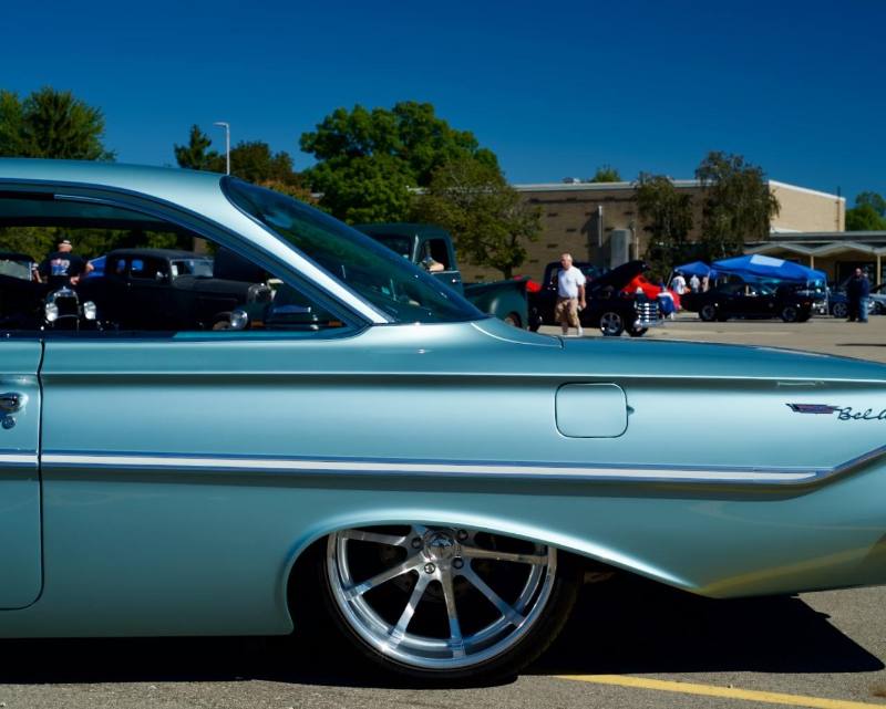 1961 Bel Air bubble top, rear quarter