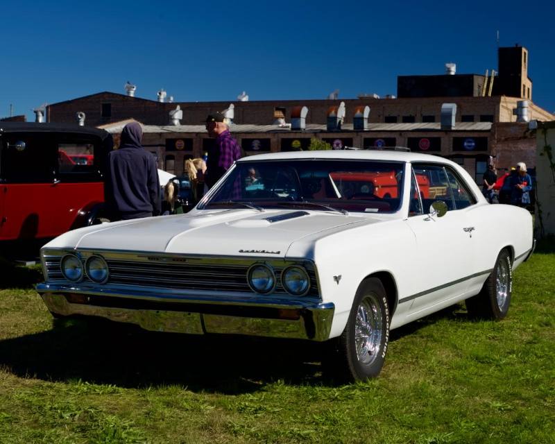 1967 Chevelle in front of the old mill